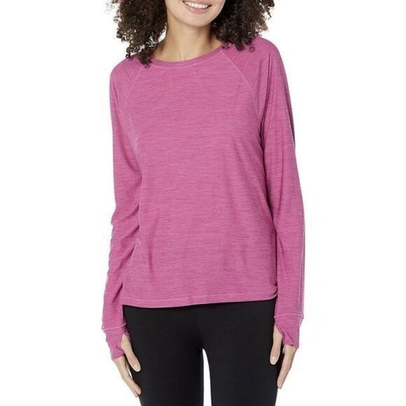 Tommy Hilfiger Women's Long Sleeve‎ Fitted  T-Shirts Size L Dahlia Sport Comfort - Picture 1 of 12